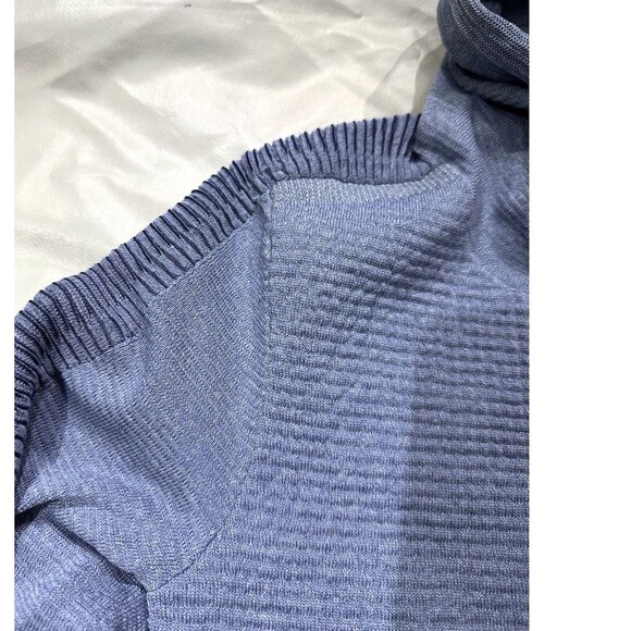 New Under Armour UA Intelliknit Run Funnel Pullover 1371576-767 Blue Women Small - Picture 12 of 15